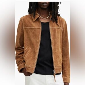 AllSaints Men’s Marquez Suede Jacket - Size Medium